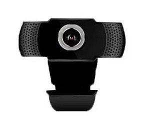 Webcam Full HD -  Web Cam com 1080P e Microfone Integrado