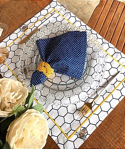 KIT 02 LUGARES-COLEÇÃO ABELHAS (MARINHO)