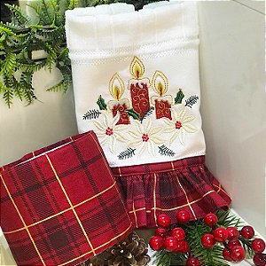 Kit Lavabo - Velas Natal