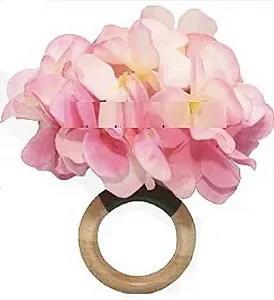 02 UNID PORTA GUARDANAPOS-HORTENSIA ROSA