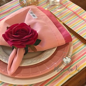 02 UNID LUGAR AMERICANO-COLEÇÃO JARDIM ROSA