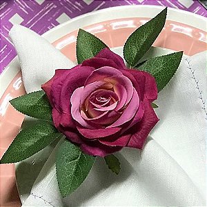 02 UNID PORTA GUARDANAPOS-ROSA LILÁS