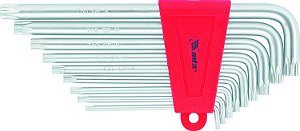JOGO CHAVE HEXAGONAIS TORX LONGA T10 T50 MTX