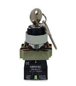 CHAVE XB2BG33 METALICA 3 POSIÇÕES FIXA COM CHAVE