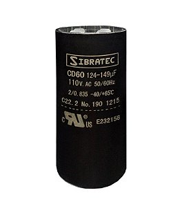 Capacitor Eletrolitico de Partida 110V 124 - 149UF SIBRATEC 8496