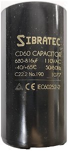 Capacitor Eletrolítico de Partida 110V 680 - 816UF SIBRATEC 8676
