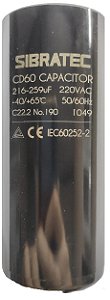 Capacitor Eletrolítico de Partida 220V 216 - 259UF SIBRATEC 8510