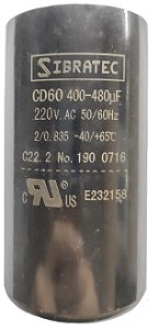 Capacitor Eletrolítico de Partida 220V 400 - 480UF SIBRATEC 8680