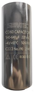 Capacitor Eletrolítico de Partida 220V 540 - 648UF SIBRATEC 8682
