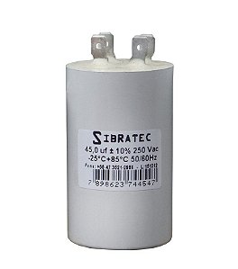 CAPACITOR PERMANENTE COM CABO 5UF 440VCA 50/60HZ SIBRATEC 8117