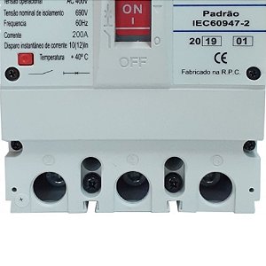DISJUNTOR CAIXA MOLDADA LKM 200A LUKMA