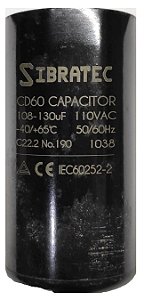 CAPACITOR ELETROLITICO DE PARTIDA 108-130 110V