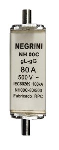 Fusível NH 00C 80A 100kA 500V NEGRINI