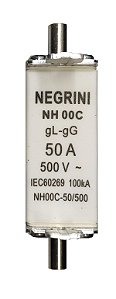 Fusível NH 00C 50A 100kA 500V NEGRINI