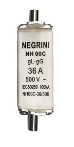 Fusível NH 00C 36A 100kA 500V NEGRINI