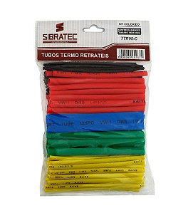 Kit 98 pçs - Tubos Termo Retrateis 10cm Coloridos