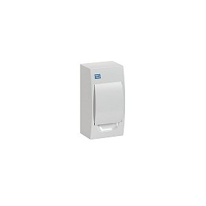 QUADRO DE DISTRIBUIÇÃO PVC SOBREPOR BRANCO 04 DISJUNTORES WEG