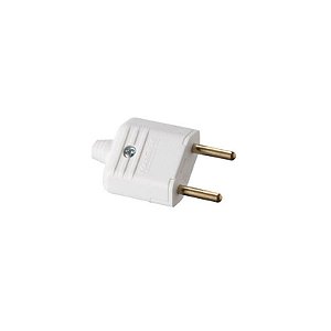 Plug Macho 2P 20A Branco c/ PRENS MARGIRIUS