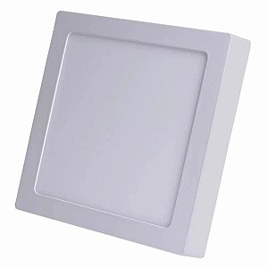 Plafon Led Quadrado Sobrepor 18W Branco Frio 6500K