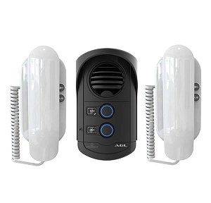 Interfone Coletivo 2 Pontos Agl S300 Com 2 Monofones