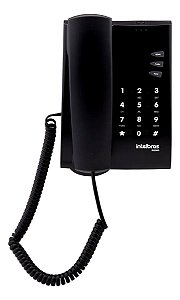 TELEFONE C/ FIO PLENO PRETO INTELBRAS