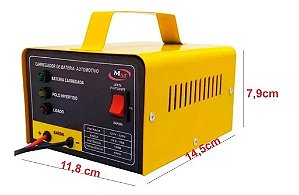 CARREGADOR BATERIA 12V 5A MM AMARELO