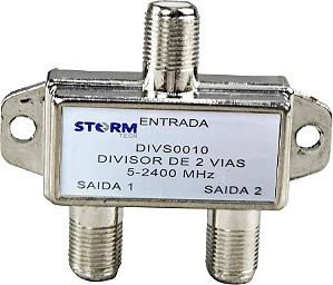 DIVISOR DE ALTA SAT 1/2 2 SAIDAS 5-2400MHZ DIVS0010 STORM