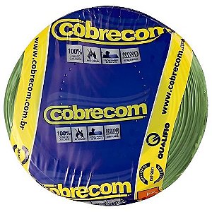 Cabo Flexivel 4mm Verde 750v  100 Metros Cobrecom