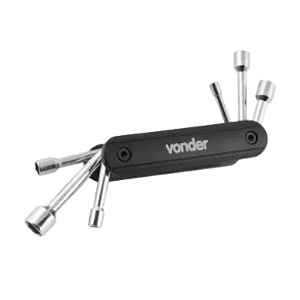 JOGO CHAVE CANHAO  5A12MM 6PC CRV VONDER