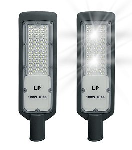 KIT 2 LUMINARIA PUBLICA 100W LED IP66