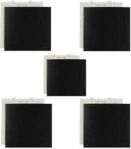 KIT 5 PLACA 4X4 CEGA C/ SUPORTE EBONY CLEAN MARGIRIUS