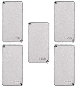 KIT 5 CONDULETE TAMPA CEGA 1" STAMPLAC