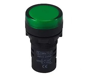 SINALEIRO LED 22MM VERDE 220V STARK