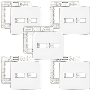 kit 5 PLACA 4X4 2 POSTOS HORIZ BR COM SUPORTE B3 MARGIRUS