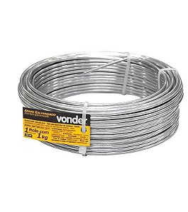 ARAME GALVANIZADO COMERCIAL BWG 14 2,11MM VONDER
