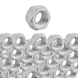 KIT 100 PORCA SEXTAVADA (D) 1/4 NC PL VONDER