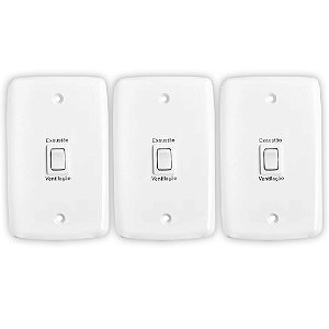 KIT 3 CHAVE P/ EXAUSTOR BIVOLT C/ CAIXA EXTERNA 250W 206 RIMA