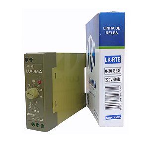 RELE TEMP LK-RTE 0-30S 220V CX ESTR LUKMA