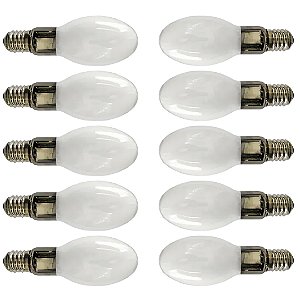 KIT 10 LAMPADA OVOIDE VAPOR METALICO 250W E40 LUKMA