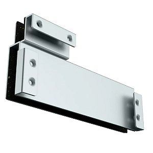 SUPORTE METALICO P/PORTA DE VIDRO MH 103 A PRATA