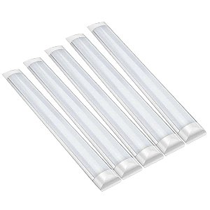 KIT 05 LUMINARIA LED SLIM 18W 6500K AVANT