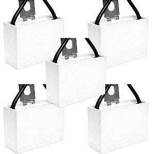 KIT 5 CAPACITOR POLIPROPILENO 3X250V - QUADRADO MK305