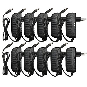 KIT 10 FONTE CHAVEADA BIVOLT 12V 2A TWG