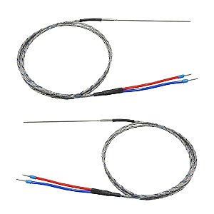 KIT 2 TERMOPAR TIPO J MINERAL INOX  3X100MM 2M WJE