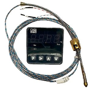 KIT CONTROLADOR + TERMOPAR TEMPERATURA FHME 214 24/240 VCA/VCC SAIDA SSR   - DIGIMEC