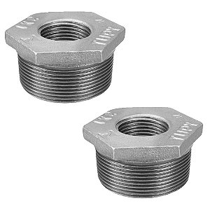 KIT 2 BUCHA REDUÇÃO GALVANIZADA 1.1/2X1 REMADI