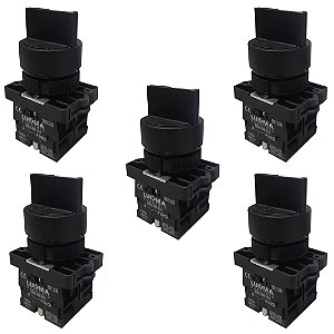KIT 5 CHAVE LK2-ED53 PLASTICO 3 POS. 2NA C/ RETORNO LUKMA