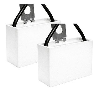 KIT 2 CAPACITOR POLIPROPILENO 3X250V - QUADRADO MK305