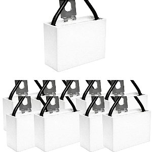 KIT 10 CAPACITOR POLIPROPILENO 3X250V - QUADRADO MK305
