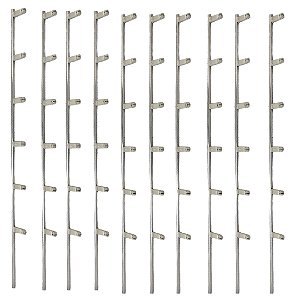 KIT 10 HASTE ALUMINIO ESTRELA 1,00 6 ISOLADORES